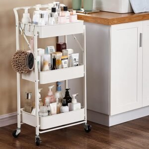 Carrito auxiliar plegable Blanco