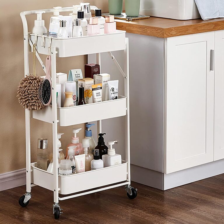 Carrito auxiliar plegable Blanco