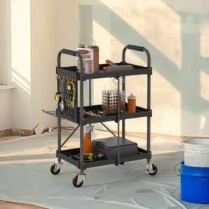 Carro organizador de herramientas multiuso Negro